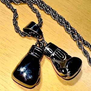 Silver & Gold Boxing Gloves